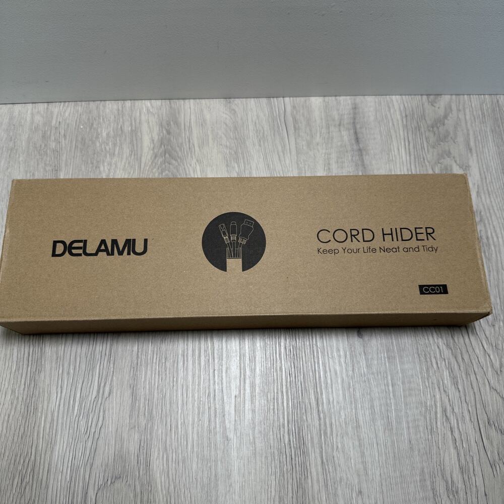 Cable Hider, 157in Delamu Cord Hider Wall for Wall Mounted TV, Wire Hider Kit, P